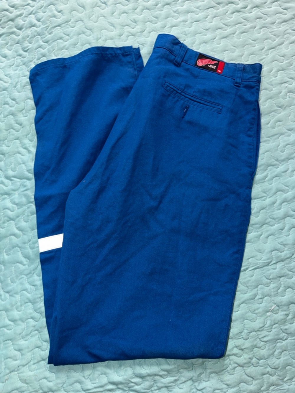 Mens Blue Red Wings Fire Resistant Pants Size 42